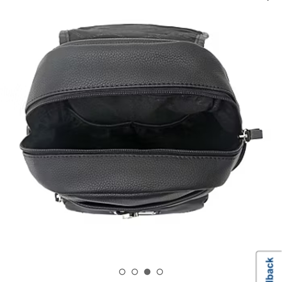 Rosetti Black Leather Backpack - Picture 5 of 7